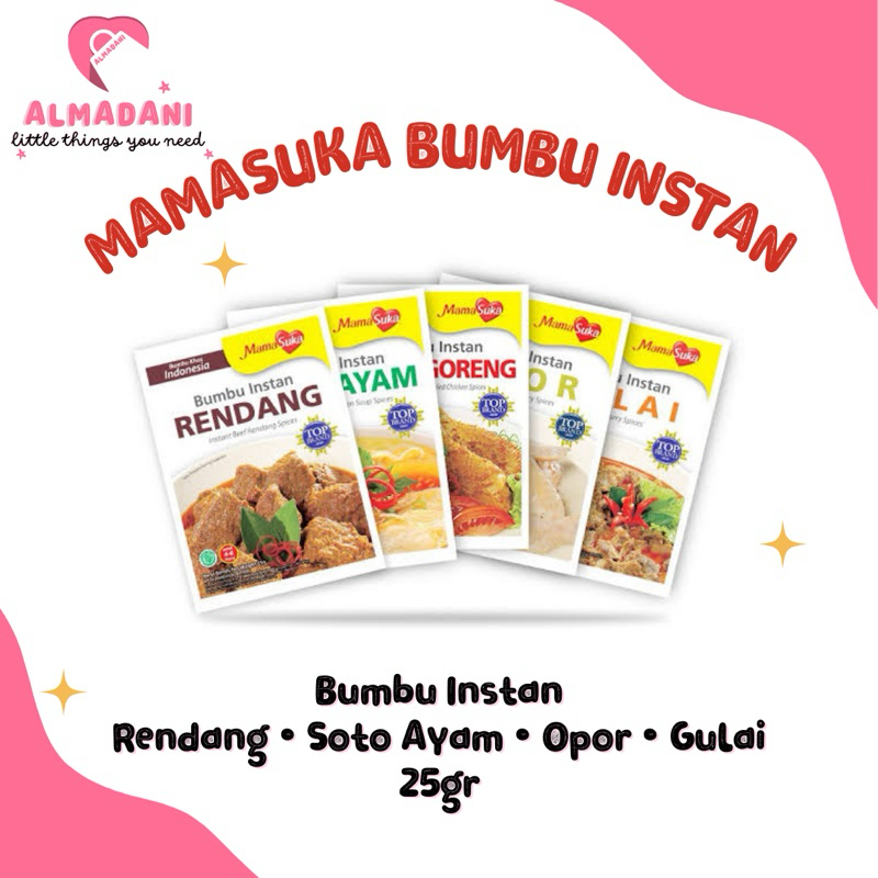 

Mamasuka Bumbu Instan Rendang • Opor • Gulai • Soto Ayam