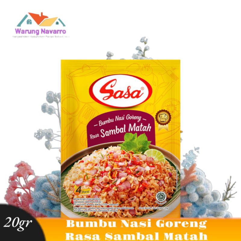 

Sasa Bumbu Nasi Goreng Sambal Matah 20gr-10pcs