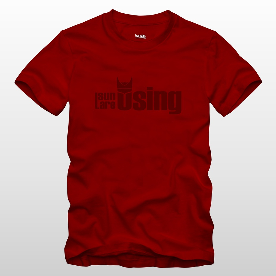 WELAS OFFICIAL X BANYUWANGI ISUN LARE OSING MAROON | T-shirt Pria | Kaos Pria | Unisex