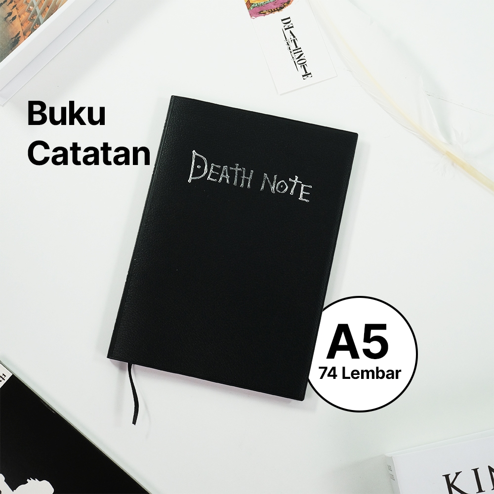 

Buku Catatan Jurnal Anime Death Note Book Leather Case A5 - LY5 - Black