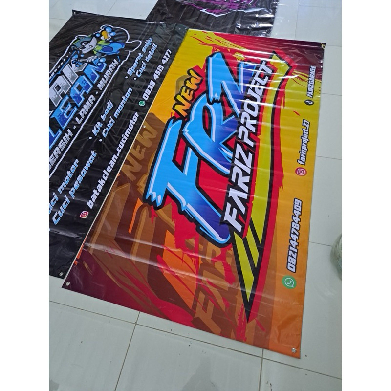 BANNER RACING CUSTOM / SPANDUK BENGKEL CUSTOM BEBAS DESAIN GRATIS BISA REQUEST