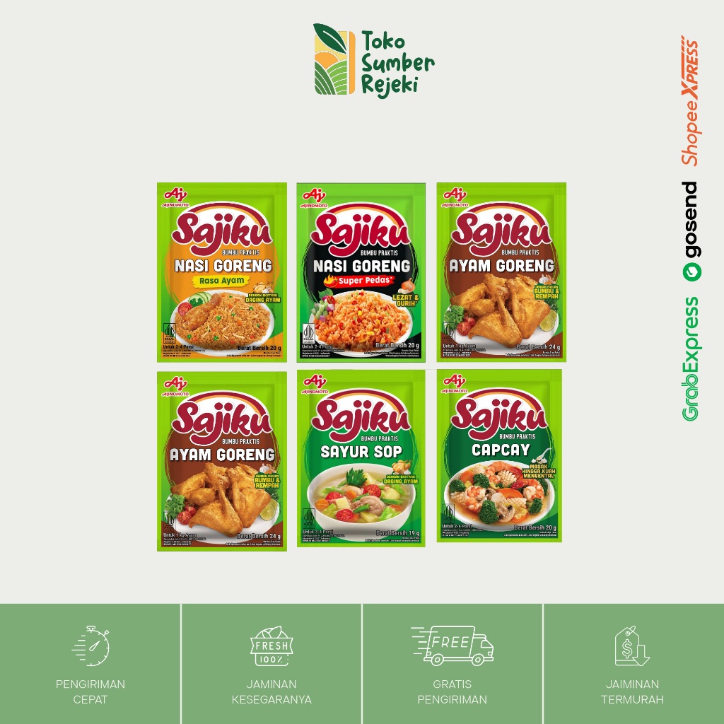 

Sajiku Bumbu Praktis All Varian - Toko Sumber Rejeki Yogyakarta