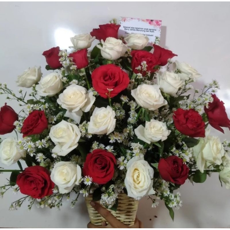 Karangan bunga meja grand opening/ congratulation