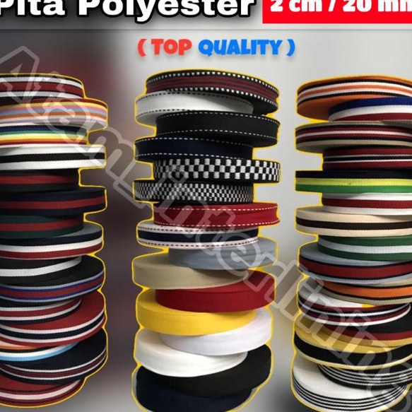 

SPESIAL DISCOUNT Pita polyester 2cm 2mm Webbing Tape Pita Motif Bintik Polos Grossgrain 2cm Pita List Pita Dekorasi Pita untuk kalung Kucing Pita list Tas celana Sepatu baju 2cm Pita Polyester Roll Pita 2cm Pita Hitam Putih Merah Kuning