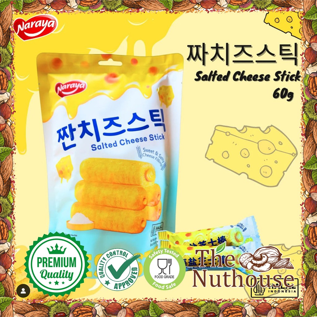 

Naraya Salted Cheese Stick/Stik Keju 60gr [HALAL]