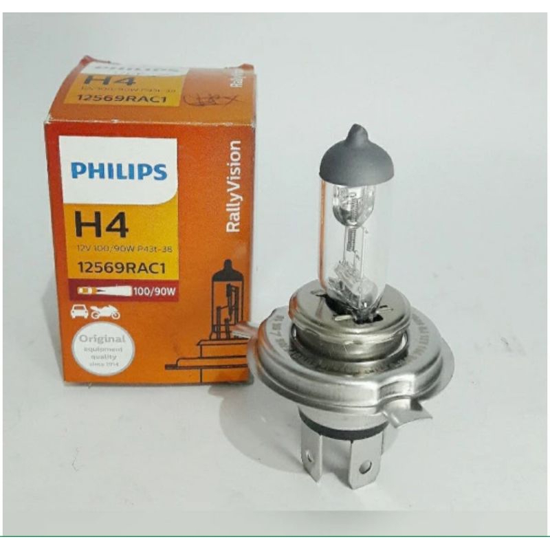 Bohlam Halogen Philips H 4 100/90 Watt 12 Volt