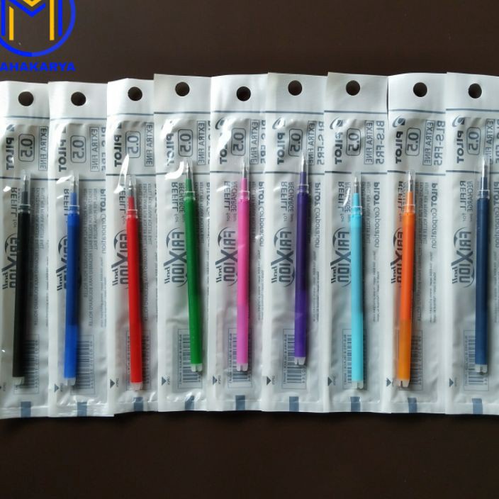 

MURAHMERIAH Refill Isi Pulpen PILOT Frixion Clicker Ball 5 7 1 Pcs Warna Warni