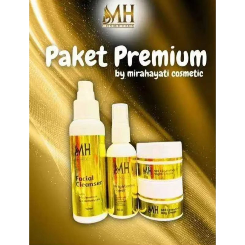Paket skincare whitening Basic Premium series Produk Terbaru (MH) Mira Hayati  series glowing Mira H