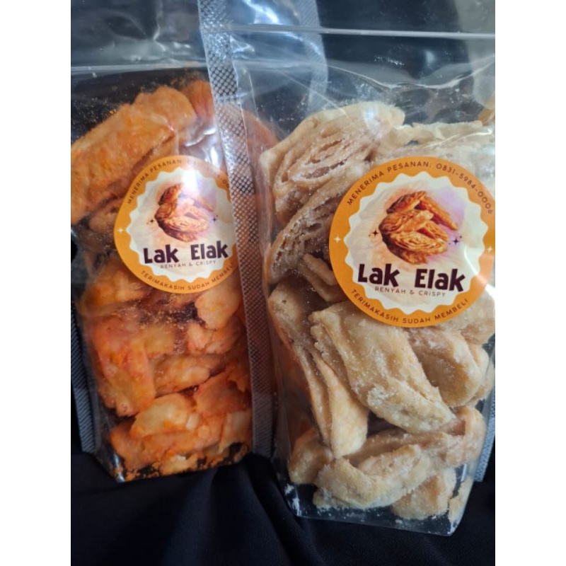 

HARGA SPESIAL LAK ELAK harga ecer dan grosir dengan rasa pedas dan manis keripik sentul malaysia viral cemilan grosir termurah keripik pangsit kriwil 135g