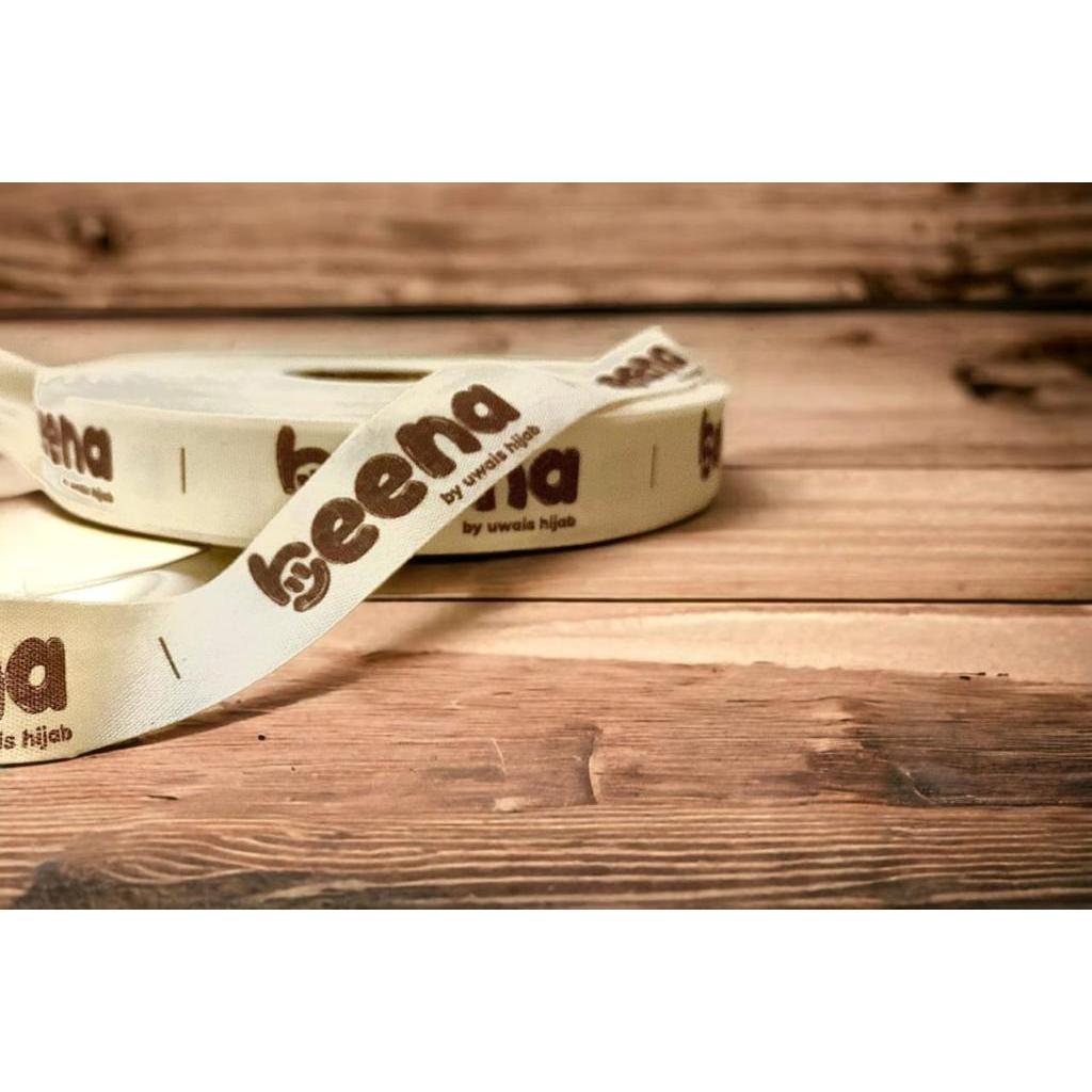 Label Piterban Import 48 meter / FREE DESAIN / LABEL PITERBAN HALUS / Katun Import / Katun Halus
