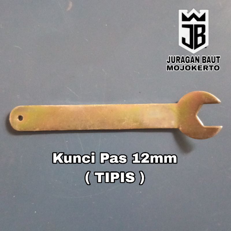 Kunci pas 12mm tipis
