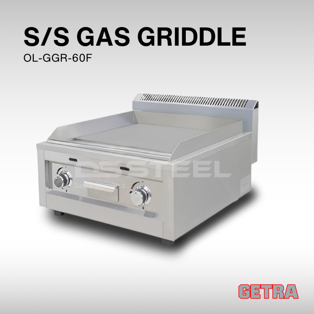 GETRA Gas Griddle Full Flat OL-GGR-60F / Kompor Tepanyaki Getra OL GGR 60F / Kompor Griddle Flat GET