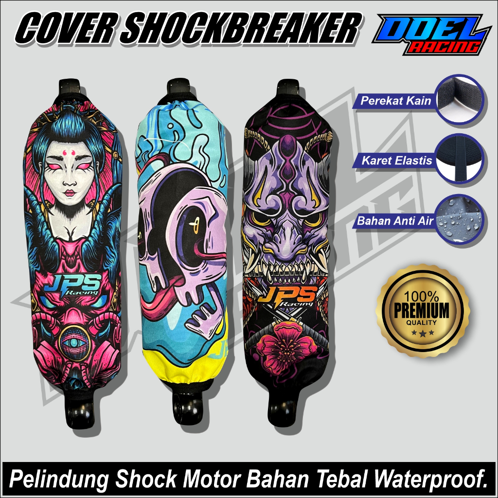Cover Shockbreaker Tutup Shock Belakang / Sarung Shockbreaker Motor Beat Mio Scoopy Vario Universal 