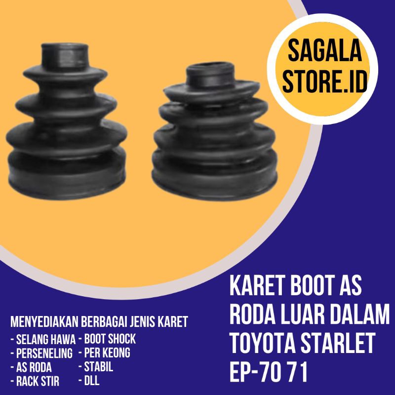 Karet Boot As Roda CV Joint TOYOTA STARLET EP-70/71