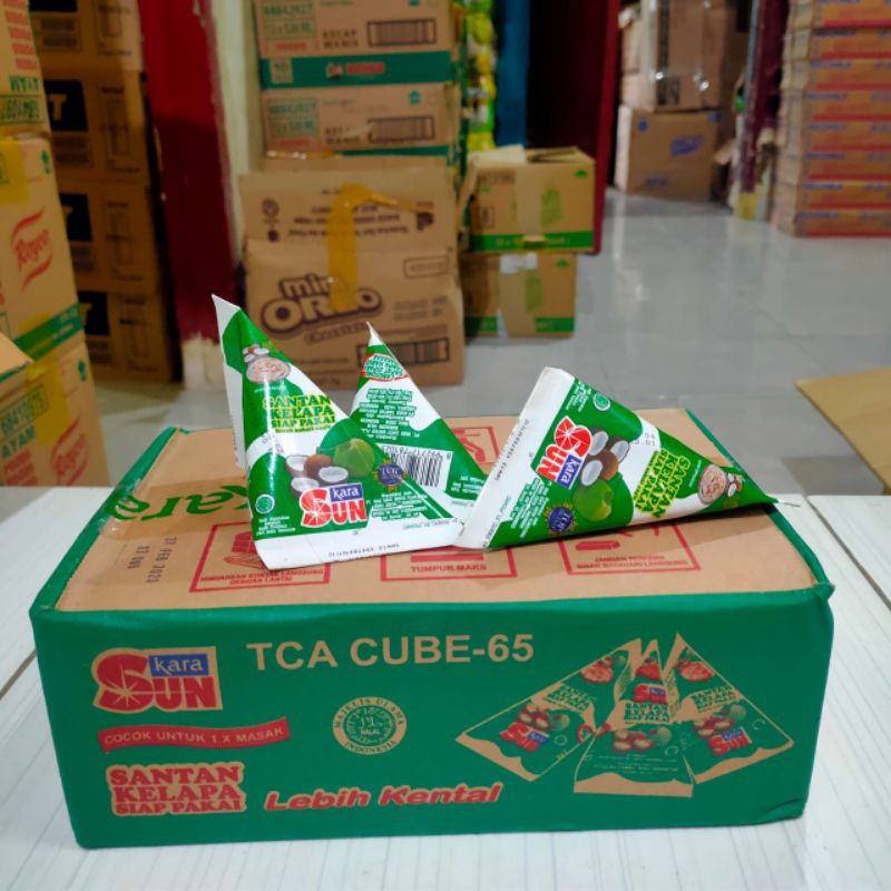 

Sun Kara Santan Kelapa Siap Pakai 1 Karton Isi 26pcs