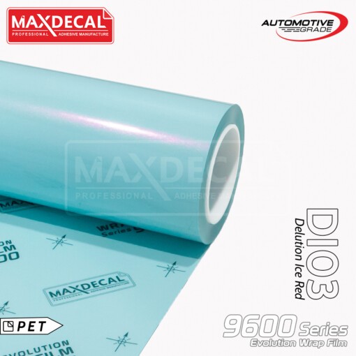 Sticker Scotlite Vinyl Premium Maxdecal 9600-DI03 Ice Blue Red/Biru Lembayung Merah Wrapping Motor/M