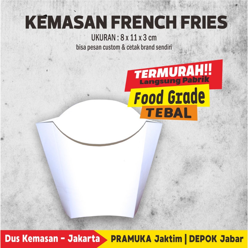 Tempat / Dus Kentang Goreng / Dus French Fries POLOS