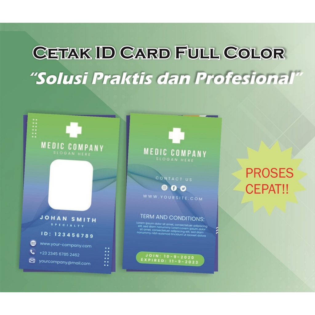 

Layanan cetak ID Card Murah – Kualitas Terbaik, Pengerjaan Cepat