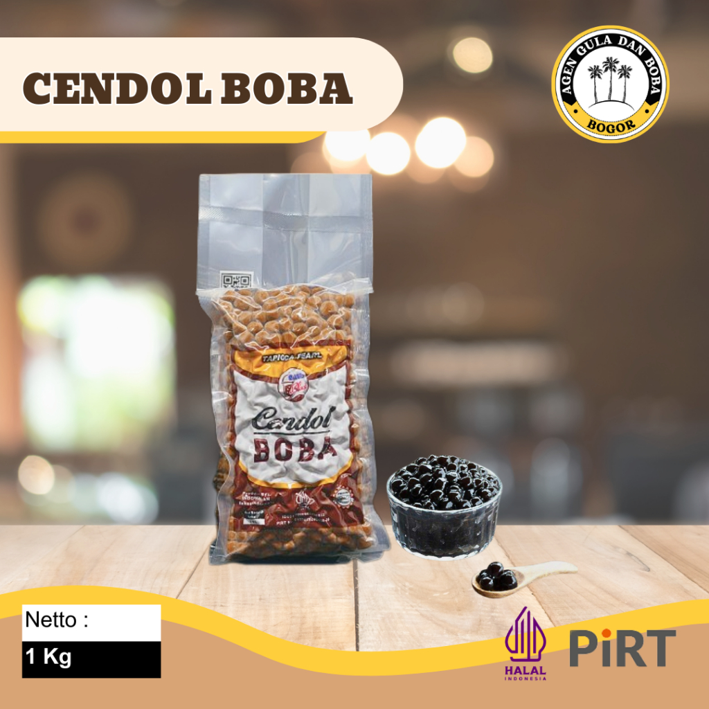 

Cendol Boba 1 KG / Tapioca Pearl 1 KG / Boba 1 KG / Bubble 1 KG