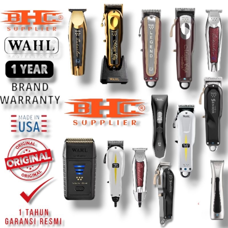 Wahl Cordless Original Super Taper Magic Clip Senior Legend Versa Tanpa Kabel Wireless Mesin Cukur R