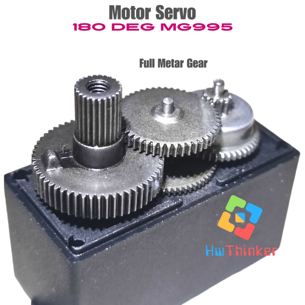 Servo MG995 Full ALL  Metal Gear Motor High Torque Rotasi 180 Degree Derajat 180deg