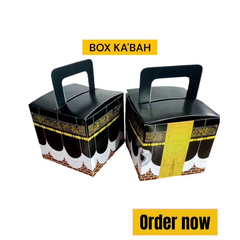 

dus box ka'bah oleh oleh haji & umrah 1pack isi 50pcs