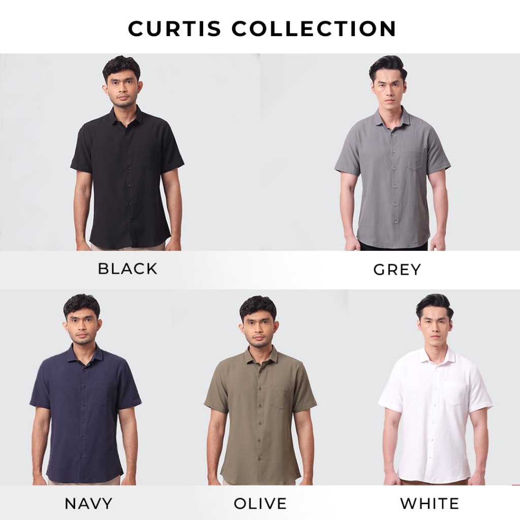 MOC Kemeja Lengan Pendek Pria CURTIS