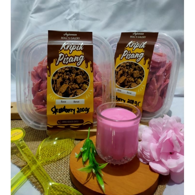 

KERIPIK PISANG STRAWBERRY 200GR