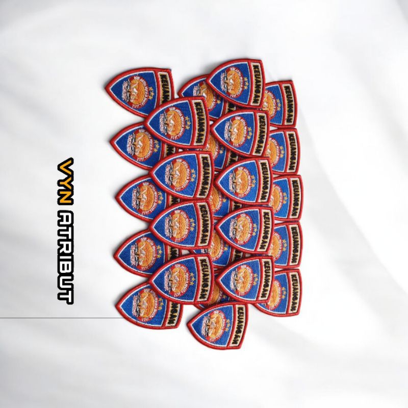 ATRIBUT PDL POLRI/BET LENGAN KEUANGAN POLRI BORDIR TIMBUL