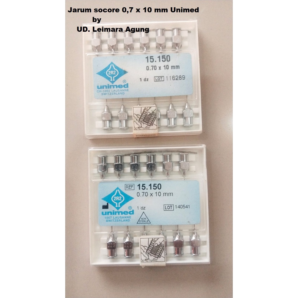 Jarum suntik socorex unimed 0,7 x 10 mm