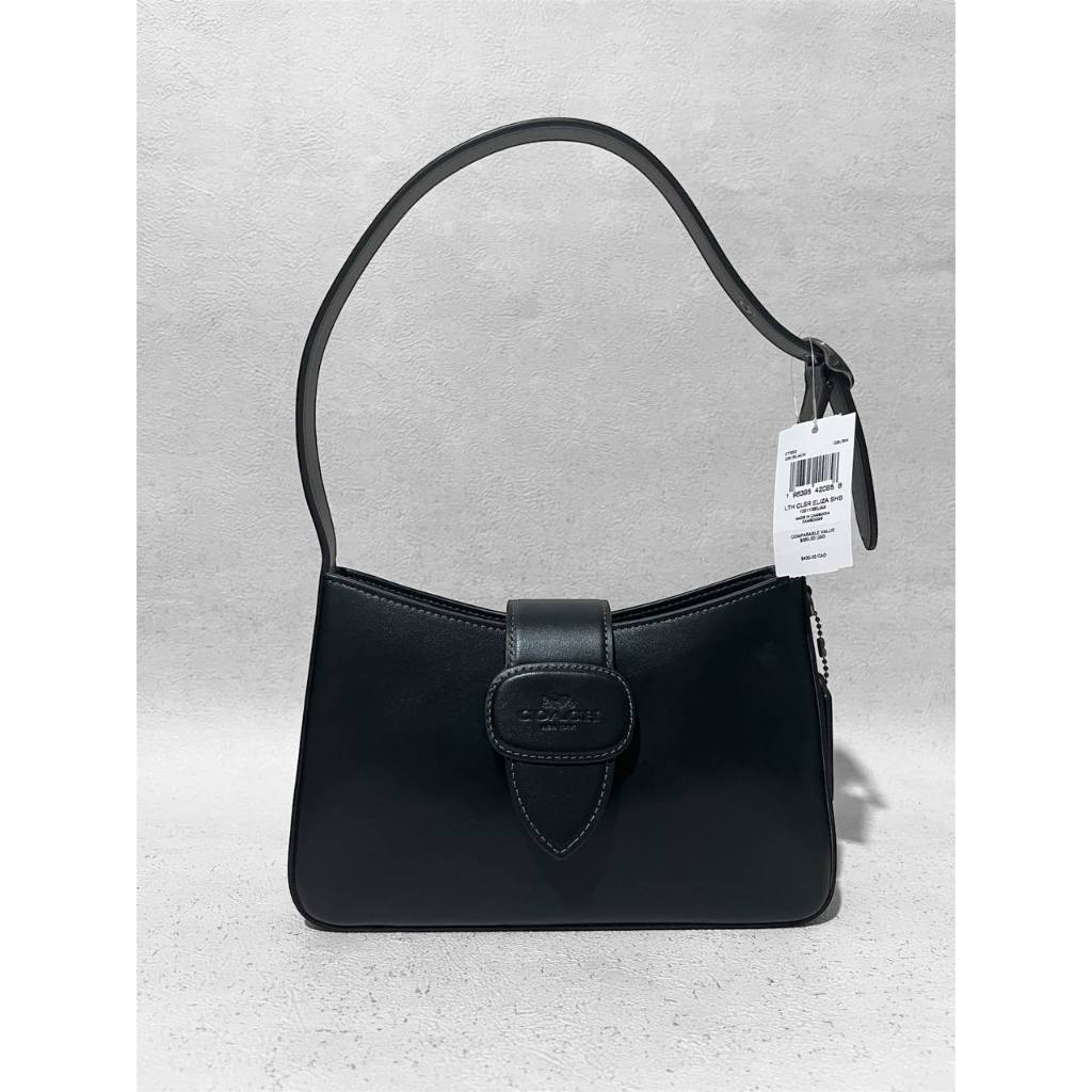 Tas Coach CT853 Eliza Shoulder Bag Leather Black