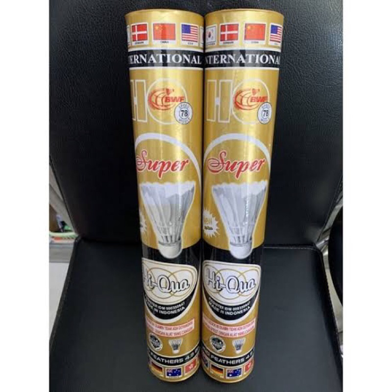 SHUTLE COCK HIQUA SUPER GOLD / HIQUA GOLD / COCK BADMINTON / ORIGINAL