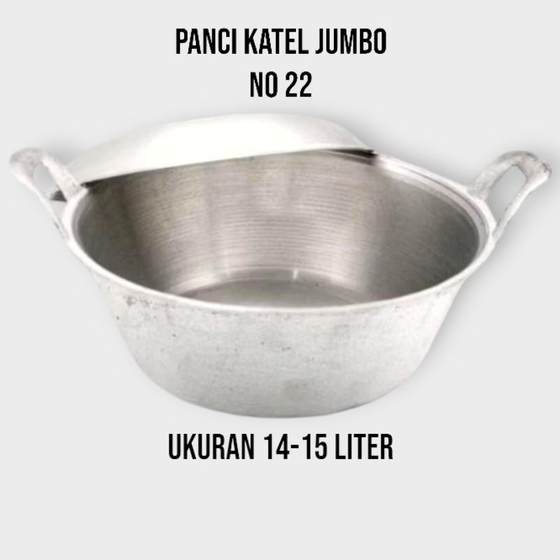 Citel Panci Katel Wajan Aluminium Jumbo no 22