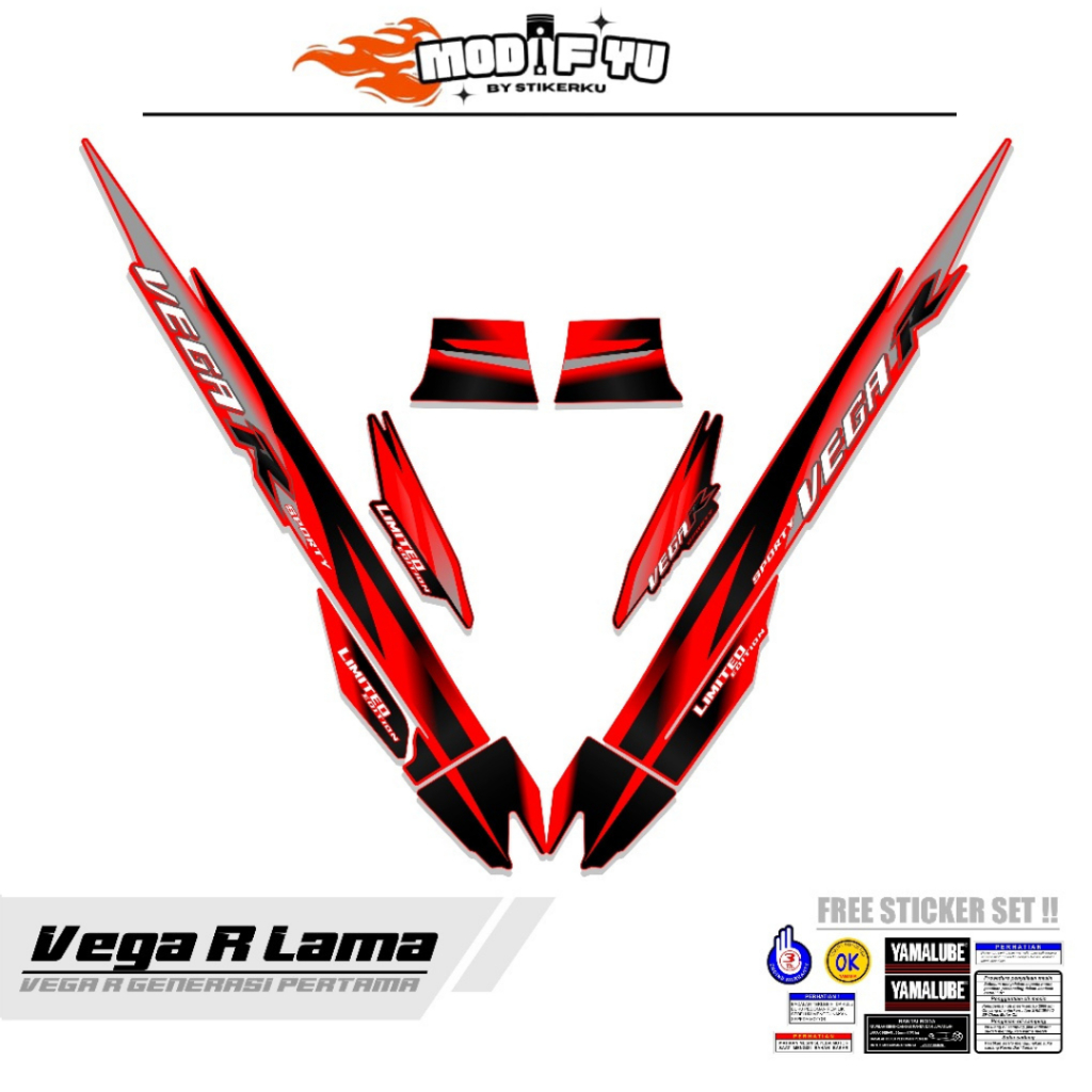STRIPING VEGA R LAMA MOTIF M4 / STIKER VEGA R LAMA / STIPING VEGA R LAMA / SETIKER VEGA R LAMA / LIS