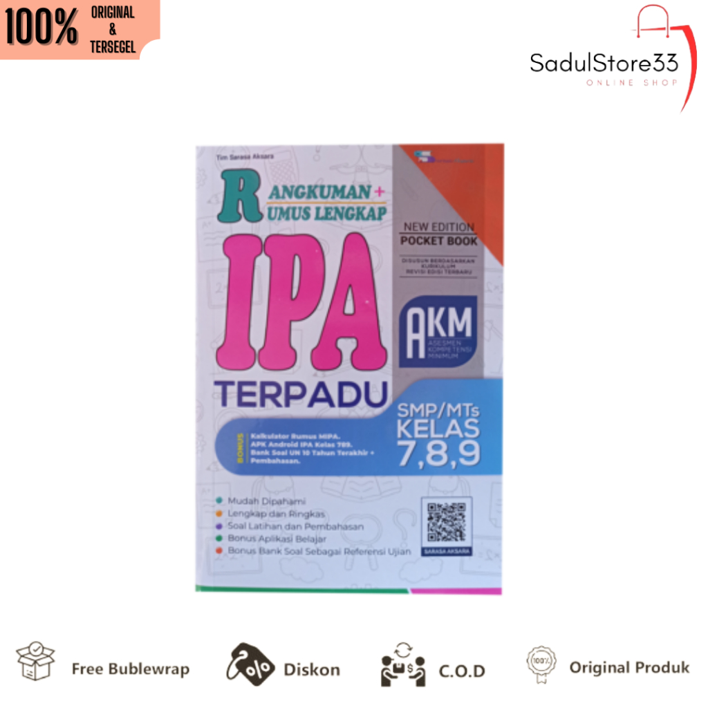 BUKU PELAJARAN SMP - RUMUS RANGKUMAN + RUMUS LENGKAP IPA TERPADU SMP/MTS KELAS 7-8-9