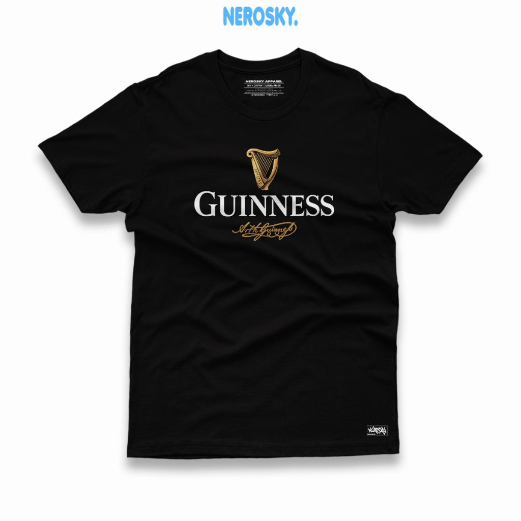 KAOS PRIA GUINNESS 24S PREMIUM COTTON COMBED TIPE 6