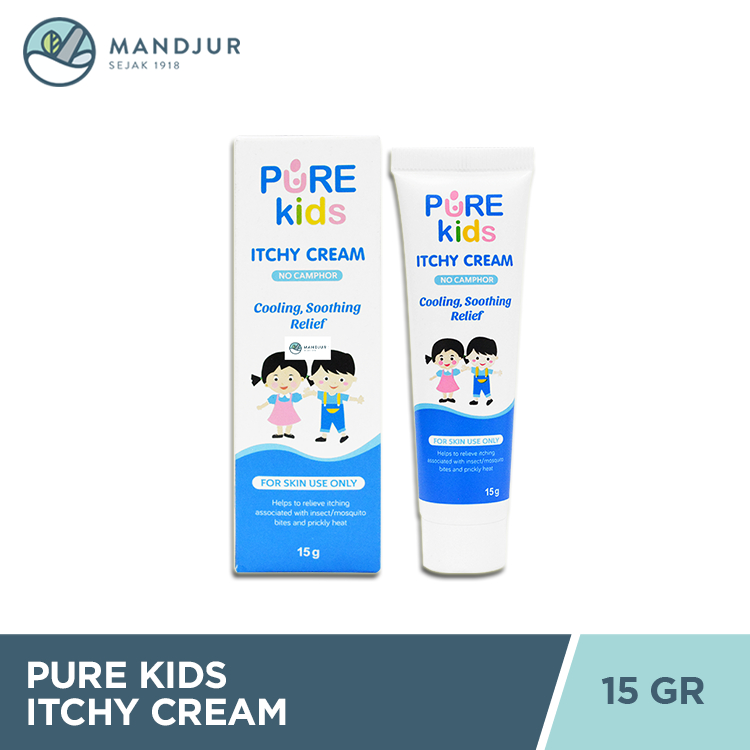 Pure Kids Itchy Cream 15 Gram - Pereda Gatal dan Biang Keringat Anak