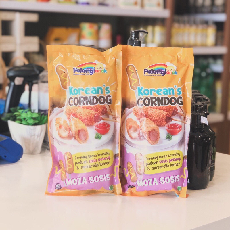 

[HANYA PENGIRIMAN INSTANT] Pelangi Corndog Keju Moza - Frozen Food