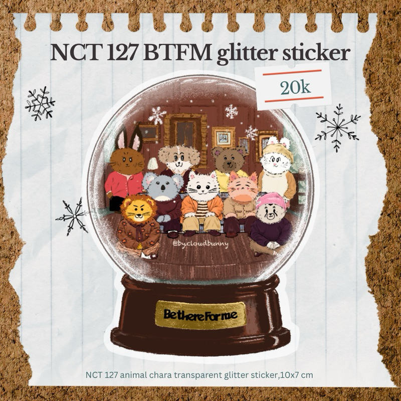 

127 Be There For Me Glitter Sticker