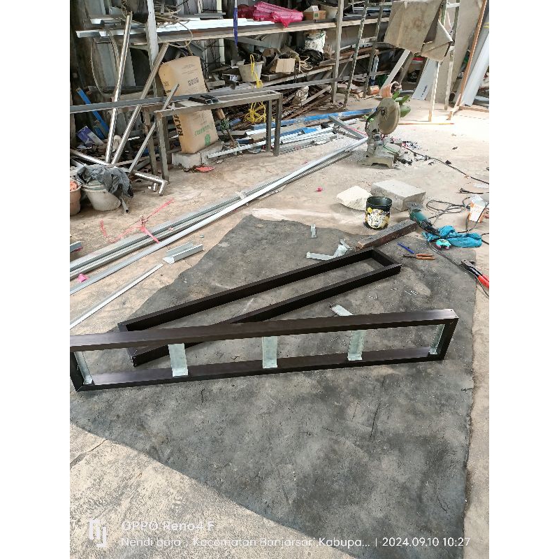 bingkai frame rauning teks  4 panel husus p10 DIP/p5 rgb breket ukurn 16x128 indoor.panel tebal 2cm