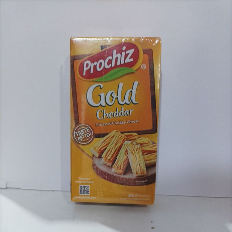 

keju prochiz gold Cheddar /keju Cheddar olahan (160 gr)