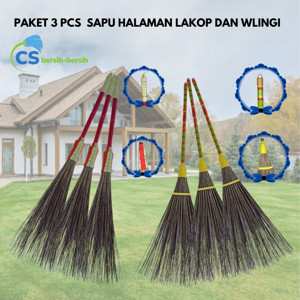 PAKET 3 PCS SAPU HALAMAN LAKOP DAN WLINGI