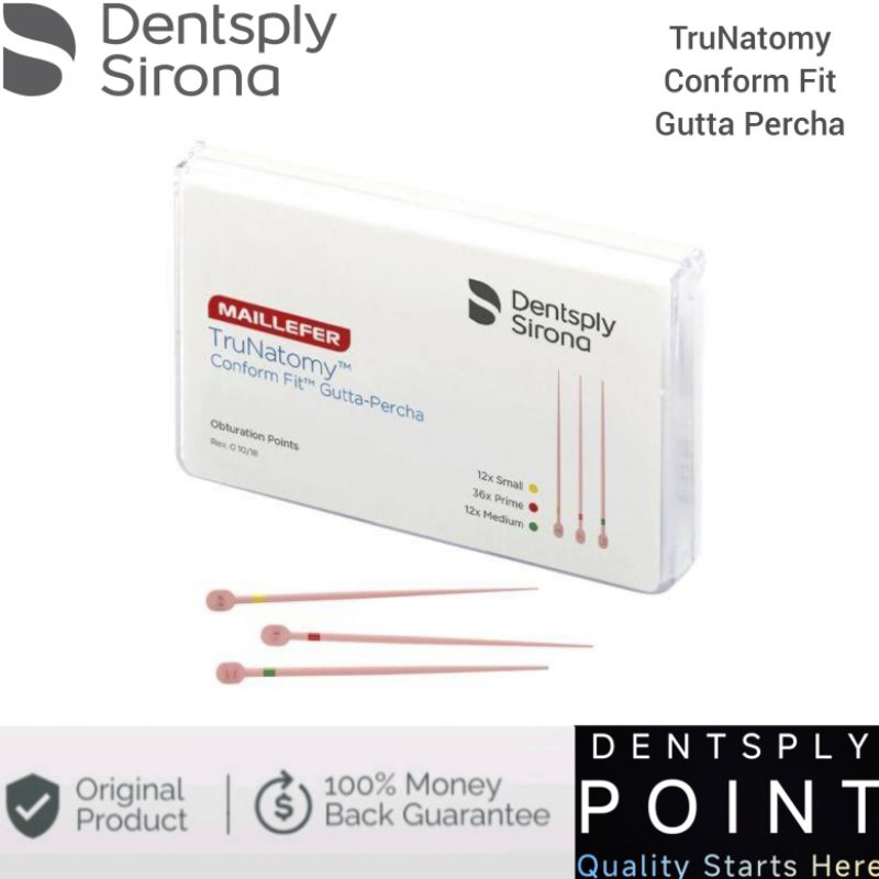 ORIGINAL Dentsply Gutta Percha Trunatomy - Conform Fit Gutta Percha Gutap Guta Protaper Small Primar