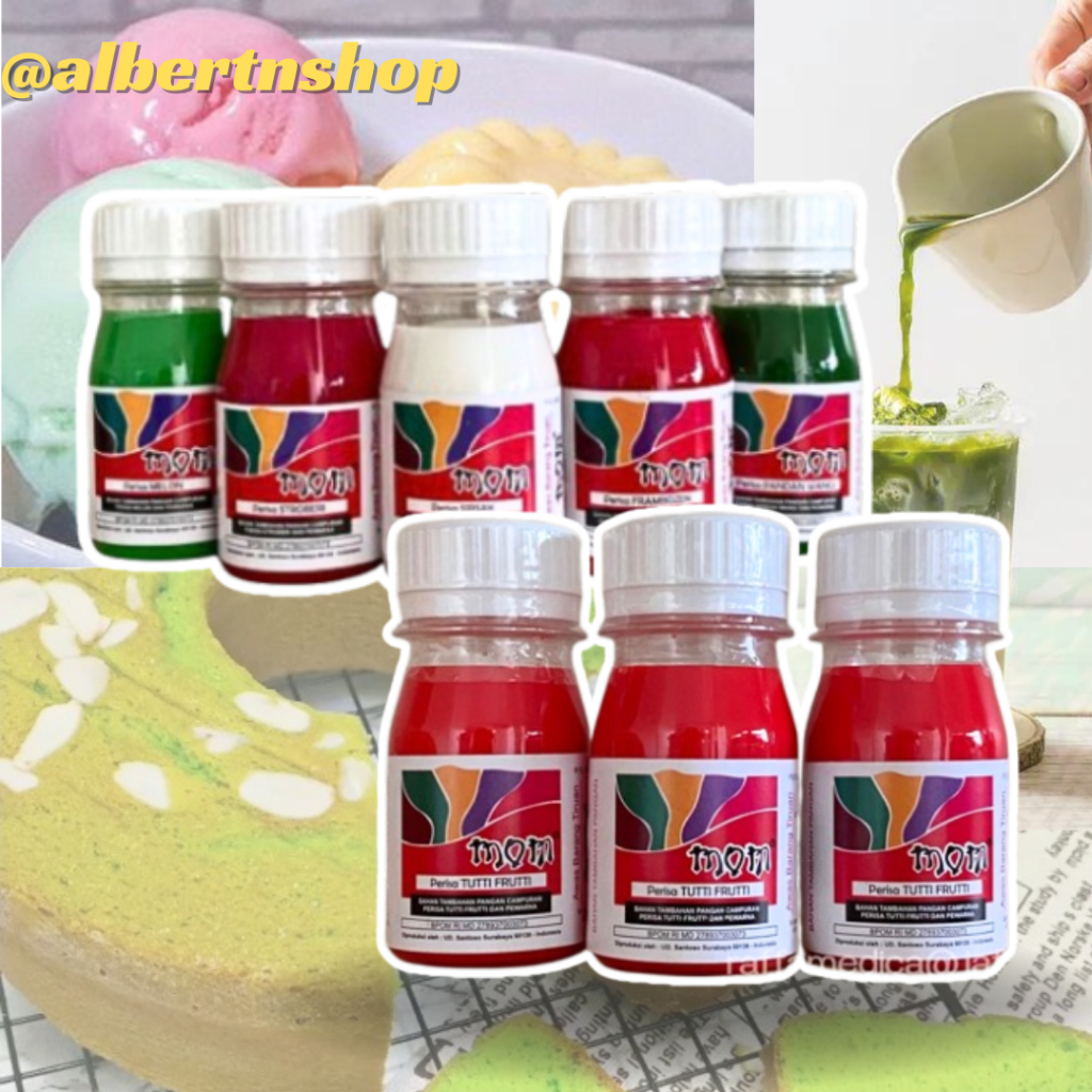 

Perisa Mom Tutty Frutty 40 ml / Perisa Pasta Pewarna Makanan Minuman Rasa Tutty Frutty