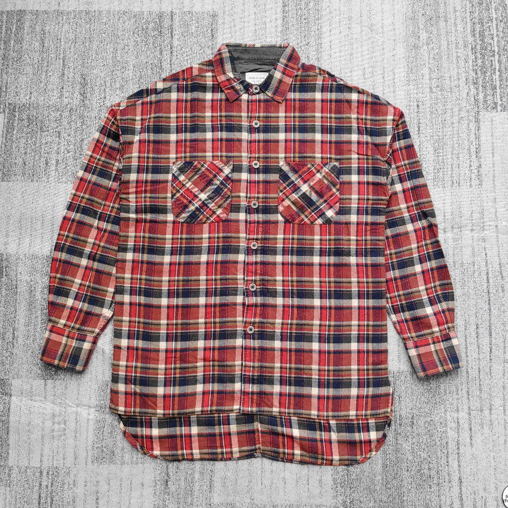 Fear Of God Long Flannel Shirt Fourth Collection Kemeja Outer Luaran