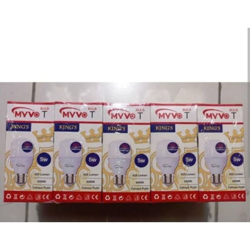 paket 10pc lampu led myvo king 5w/ lampu led myvo king