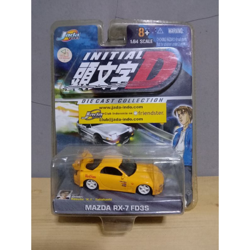 Jada Initial`D Mazda Rx-7 Red Suns