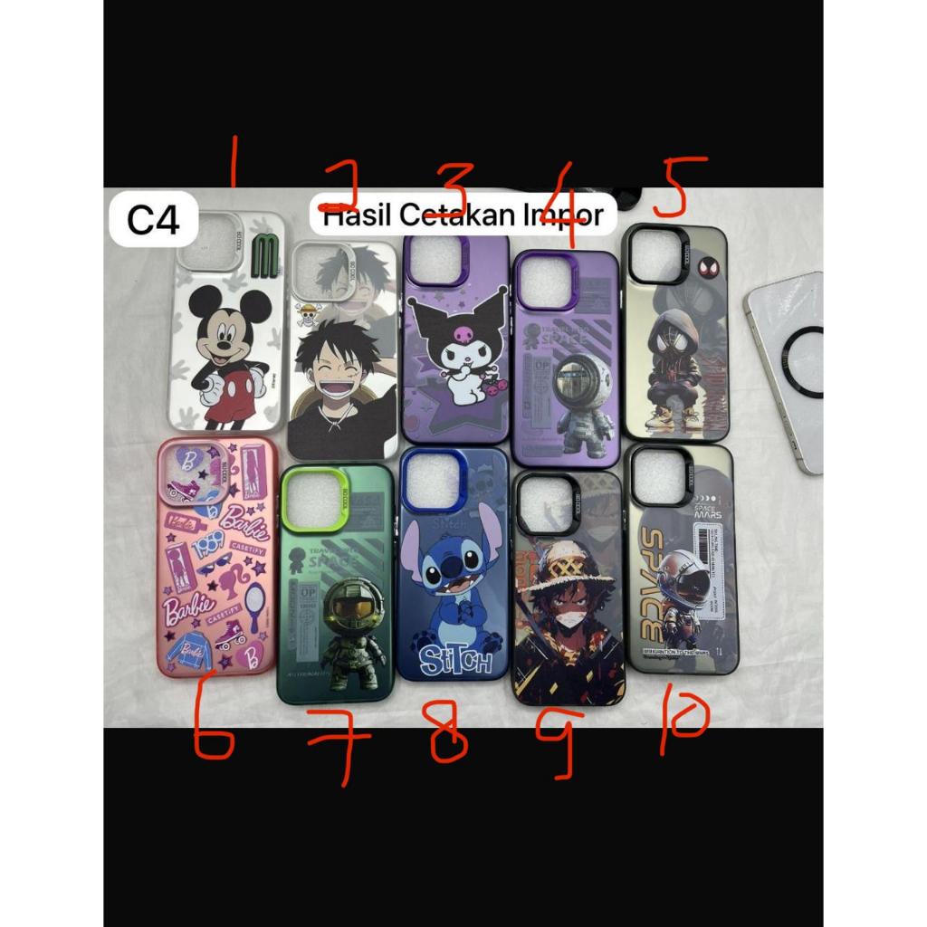 IMD HARD CASE GAMBAR MOTIF DISNEY, KUROMI DAN BARBIE FOR OPPO A3S, A79 5G