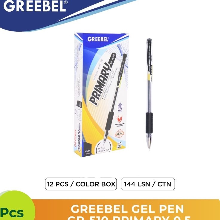 

MALL GREEBEL GEL PEN GP51 PRIMARY 5 Ballpoin Pulpen Gel Greebel