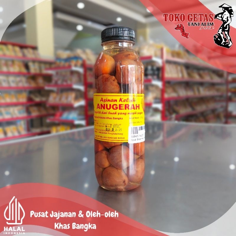 

Asinan Buah Kelubi Basah Khas Bangka Anugerah 500gr
